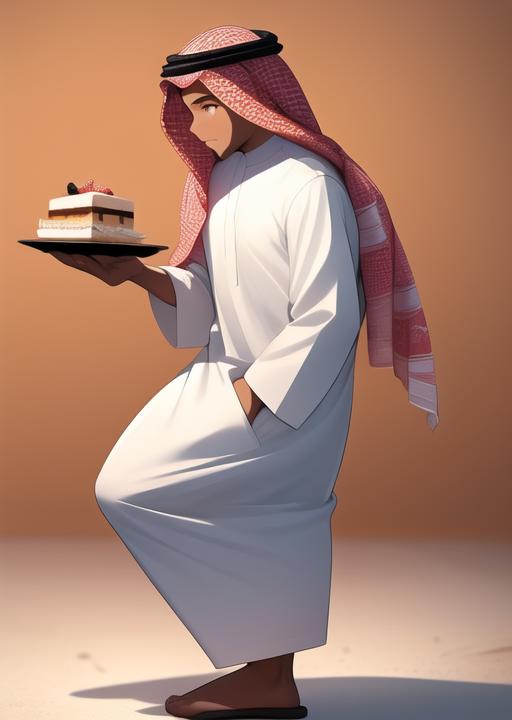 Arabic Man Traditional arab Clothes thob muslim clothing الثوب العربي image by xmattar