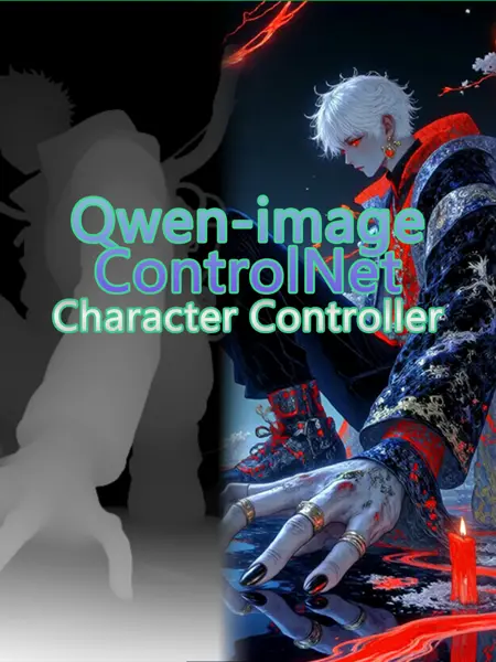 Qwen-image_union ControlNet workflow(openpose_depth_Line)