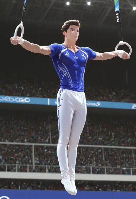 Iron Cross Gymnastics Pose