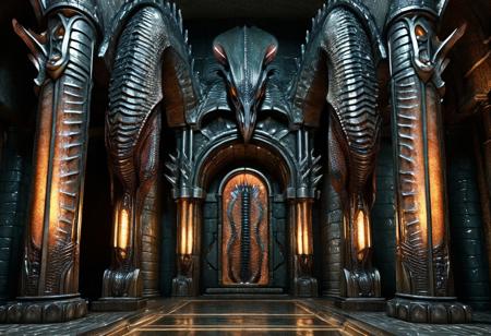 ReptileSkin01_CE_SDXL, epic, masterpiece, highly detailed, absurdres,
dwarven mines in (art deco style:1.5), large columns, very tall indoor space, mystical lighting, point light sources, 
walls made of reptile skin, columns made of reptile skin, decorations made of reptile skin, throne made of reptile skin, forge made of reptile skin, lanterns made of reptile skin, arches made of reptile skin, gates made of reptile skin, pipes made of reptile skin,