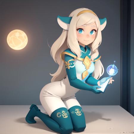 <lora:wakfu-hupper> beautiful female mage, masterpiece, high detail