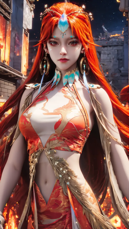 [Cang Yuan Picture] Liu Qiyue-Phoenix Costume