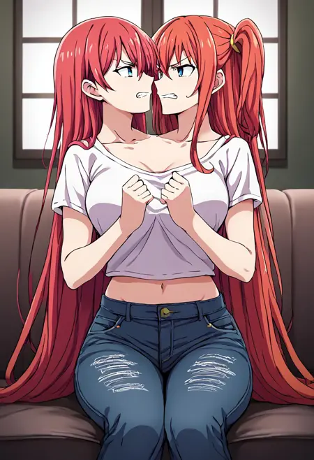 Conjoined Twin Girls Arguing