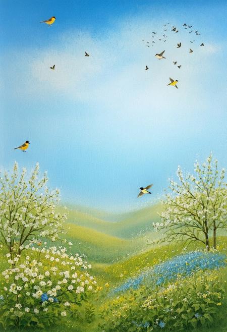 Summer is coming Oh Summer is near With the leaves on the trees and the sky blue and clear And the small birds are singing their fond notes so true And the wild flowers are springing in the May morning dew