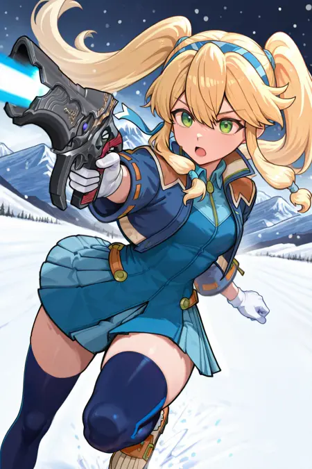 Klarissa avir クラリッサ・アウィル handgun ill/pony (ワイルドアームズXF、Wild Arms XF)