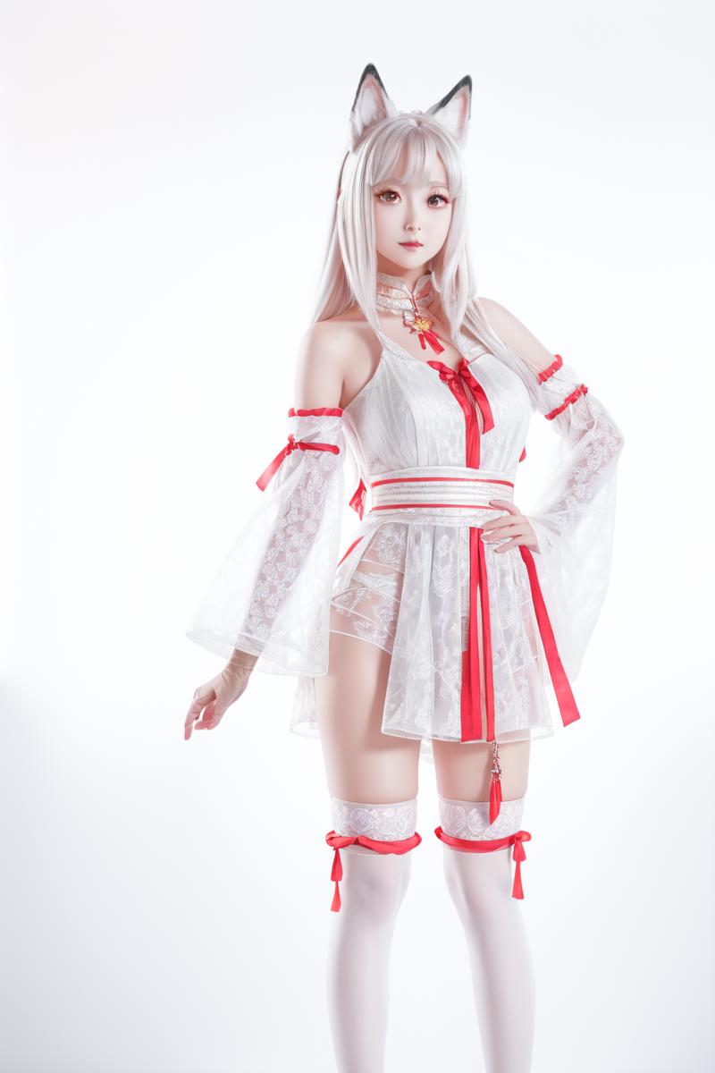 【Realistic & Anime】hutao-Naraka_game_character 永劫无间-土御门胡桃(白丝) cosplay image by oceanes