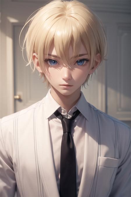 yuuto_kiba blonde hair blue eyes hair between eyes