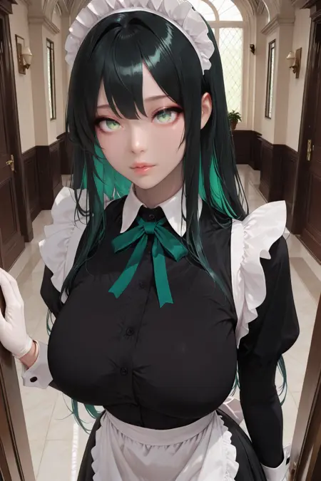 Serious maid Victoria — OC by Shirowalker