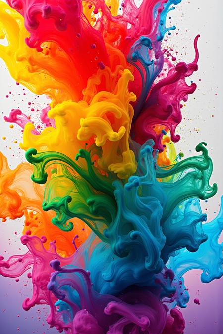 Special Effects of Dissolving Colored Ink | Flux Visual Aesthetics v1.0