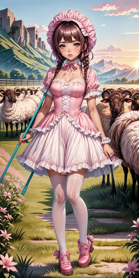 Little Bo Peep Costume (Dolls Kill)