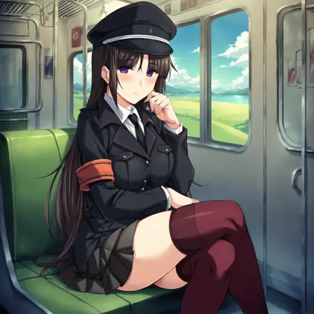 [PonyXL] Kurotaki Rin 黒滝凛 | Saishuu Chikan Densha