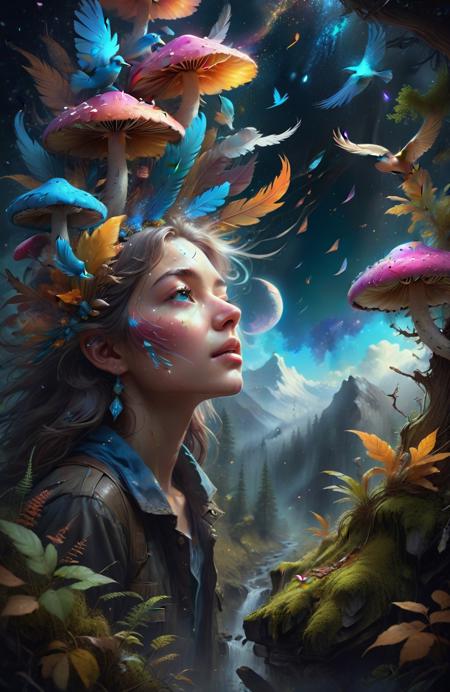 {"prompt": "Sleek, slender and slippery birds slip through secrets of the sky Sing and squeal on their way across space Sense my sensitivity without a glimpse of my face Rain forest of season calling Taste colours from sunlight falling Wonders of everywhere caught softly By a seeker once unaware, now, Verbose in the language of a vacant stare Feather calls / padded time Clear \u2013 crystal euphoric chimes Pocket \u2013 parcel of peace Sparkles filling eyes Feathers fall from blue \u2013 skies Absent fears / cosmical hemispheres Sunlight across the mountain Waves of pure magic Longer lasting light Magical mushroom / meandering mind Reaching for more, more to be And yet I am already there For I am   everywhere / once in and out of nowhere The apex of  truth has found me here In this experience of psychedelic complacency. Soft vibrant Lens, Ultra High Definition, Detailed and Intricate, vivid colors, Beautiful Lighting, Clean & clear", "negative_prompt": "", "seed": 2759156249, "use_stable_diffusion_model": "juggernautXL_v9Rdphoto2Lightning", "clip_skip": true, "use_controlnet_model": null, "use_vae_model": "", "sampler_name": "euler", "width": 832, "height": 1280, "num_inference_steps": 7, "guidance_scale": 3.0, "use_lora_model": "ChalkDustStyleSDXL", "lora_alpha": 0.8, "use_embeddings_model": null, "tiling": null, "use_face_correction": null, "use_upscale": null}