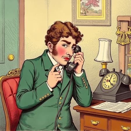 Flux LoRA Victorian Satire v1.0