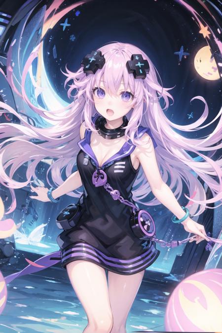 masterpiece, highres,best quality,Perfect details,ultra-detailed,1girl,solo,nep traveller,cleavage,