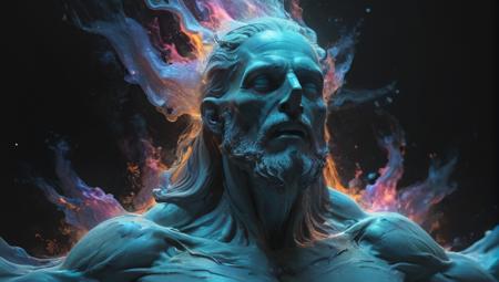 divine energy of the jewsih god, similar to a greek  god statue made of glass, wearing ancient robe, all wise, all knowing, xray fully clothed,  ((((TRANSPARENT see through ENERGY:2)))) of man with long beard, fatherly figure, as an etherial  translucent glowing awe-inspiring depiction of the Divine Presence, represented as an abstract form of light and energy at the center of the universe. This ethereal being radiates a spectrum of soft, luminous colors that gently illuminate the cosmos around it, casting serene and harmonious light across swirling galaxies and celestial bodies. The scene blends elements of photorealism, ethereal, sense of awe, epic composition, cinematic lighting, and vibrant to create a transcendent, spiritual visual that respects the mystical and indescribable nature of the divine. an image of a man , epic shamanic dmt art, quality astral projection render, sculls, energy, bony, colorful muscular eldritch, nick land, clothed in ancient, astral nebula, healing energy, edge of nothingness love, salvia, lich
 <lora:Artistic Image Enhancement v1.1 Lite:.5> <lora:IOS_Iridescent_opal_style:.3>, award winning photograph + cinematic shot + photos taken by ARRI 65 + incredibly detailed, sharpen, details + professional lighting, photography lighting + 50mm, 80mm, 100m + lightroom gallery + behance photographys + unsplash, global illumination, epic award winning photograph (subsurface scattering:1.3), intracate details, ambient occlusion, global illumination, realism, hyper realistic, hyper detailed