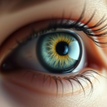 a compelling image where an eye acts as a mirror, reflecting another person's face. This reflects the concept that our souls not only hold our essence but also how deeply we connect with others, showing the impact of relationships and emotions in our lives.