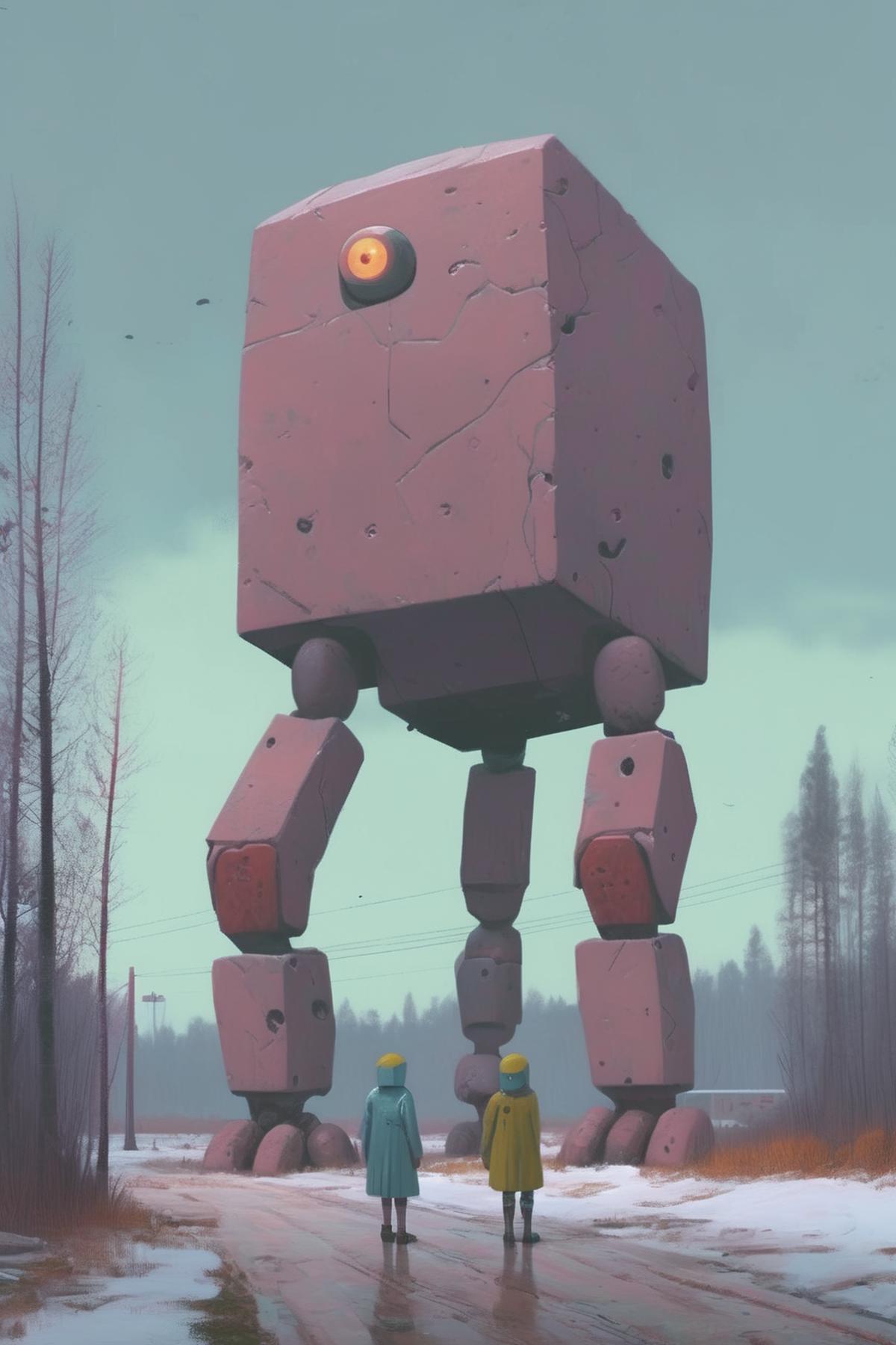 Simon Stålenhag Style image by Kappa_Neuro