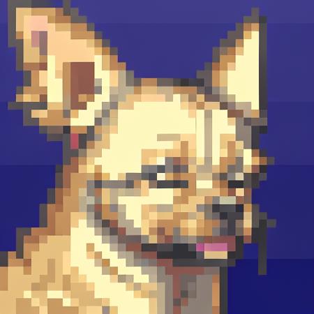 <lora:Final Fantasy 6 Portraits - V1-000004:0.75> final_fantasy_6_portrait, snes, low resolution, pixelart, blue background, 1beast, chihuahua