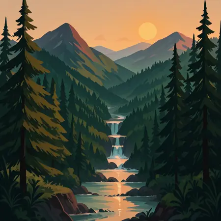 National Park Poster - Style - IL