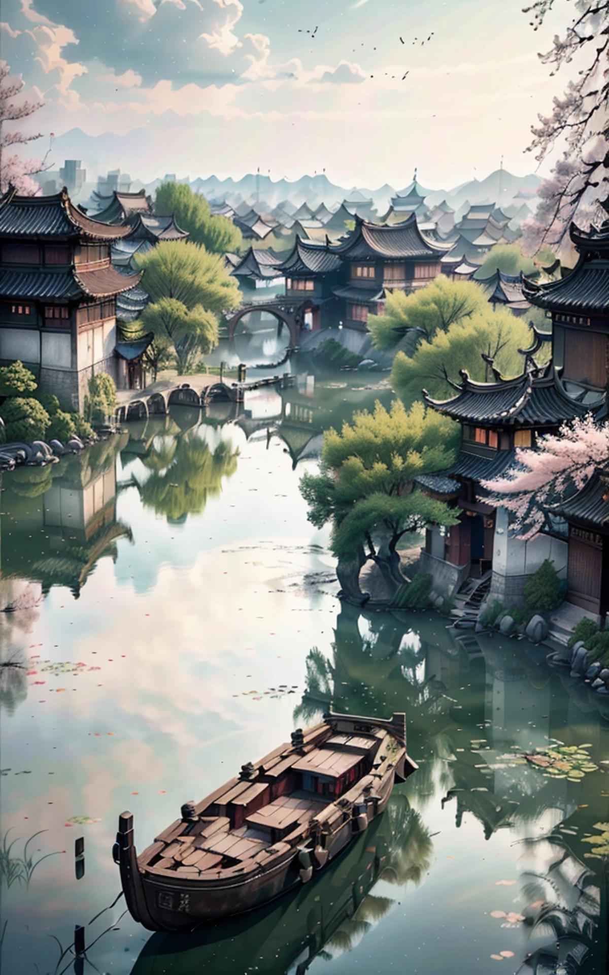 Ancient Chinese Scenery Background XL - 江南風景 Jiangnan Plus v13 