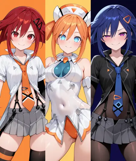 [IL v0.1] Uzume Tennouboshi/Orange Heart/Kurome Ankokuboshi - Neptunia Series | 天王星うずめ (3+1+1 costumes)