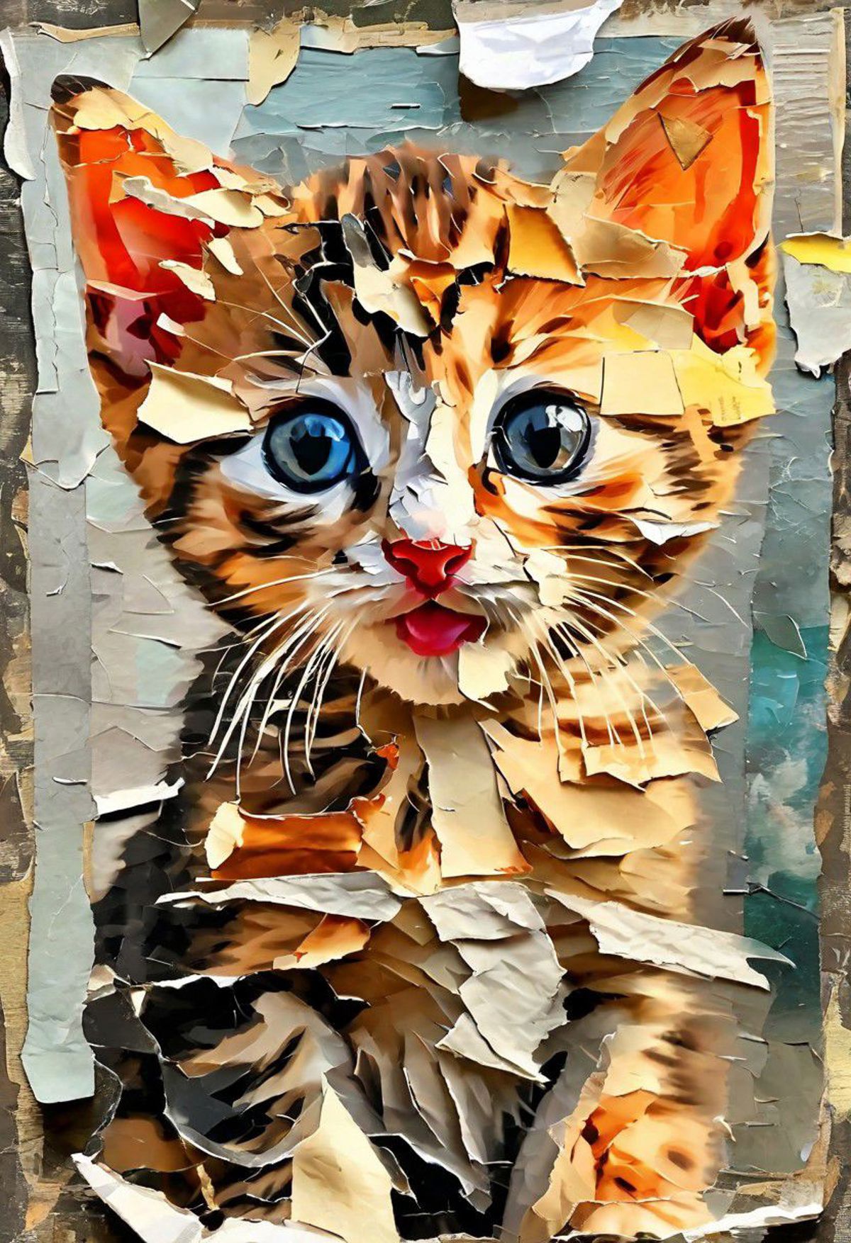 Torn Paper Collage Style - SDXL image by AIArtsChannel