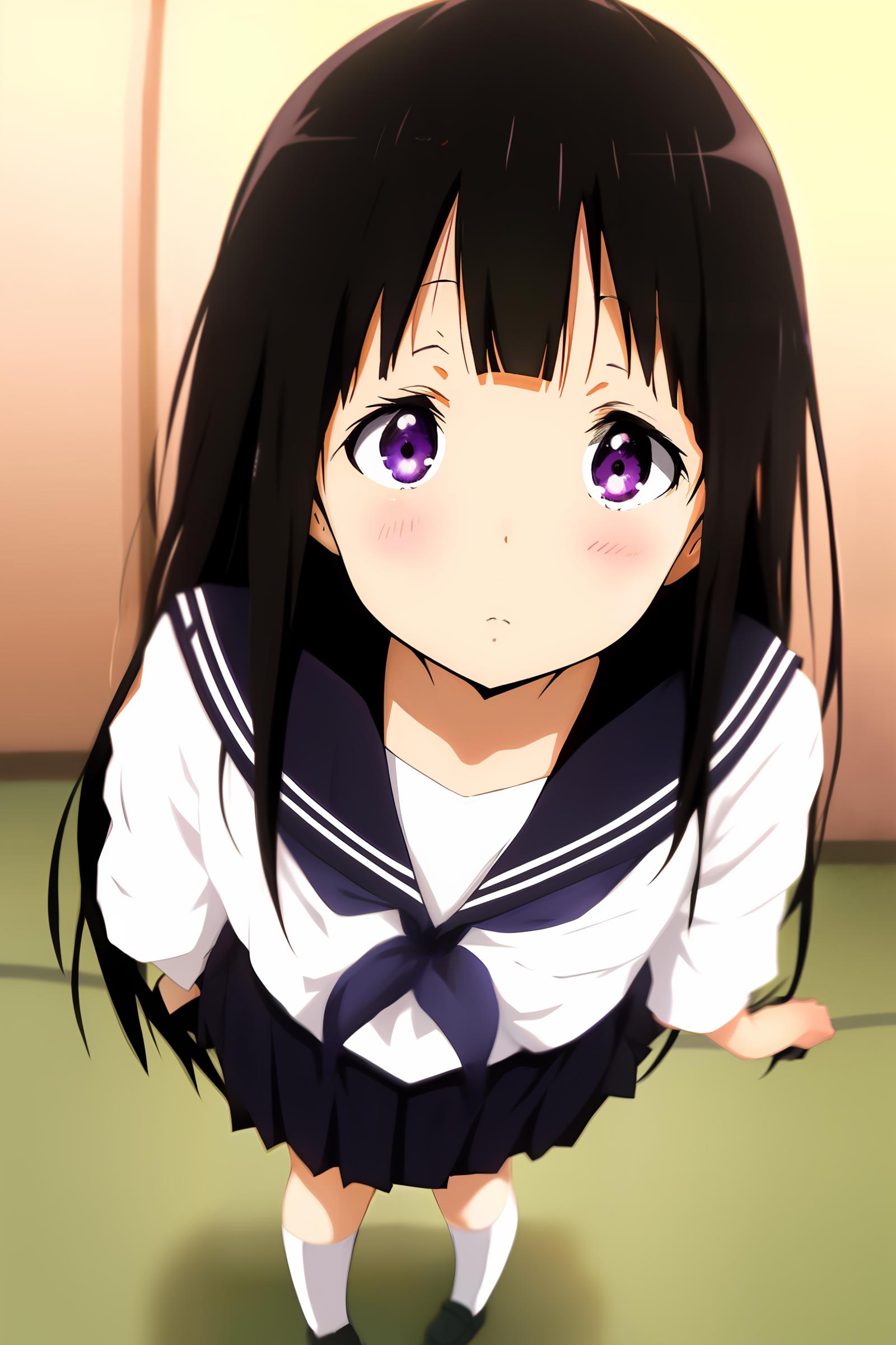 Kamiyama high school uniform \hyouka\ images generated with AI