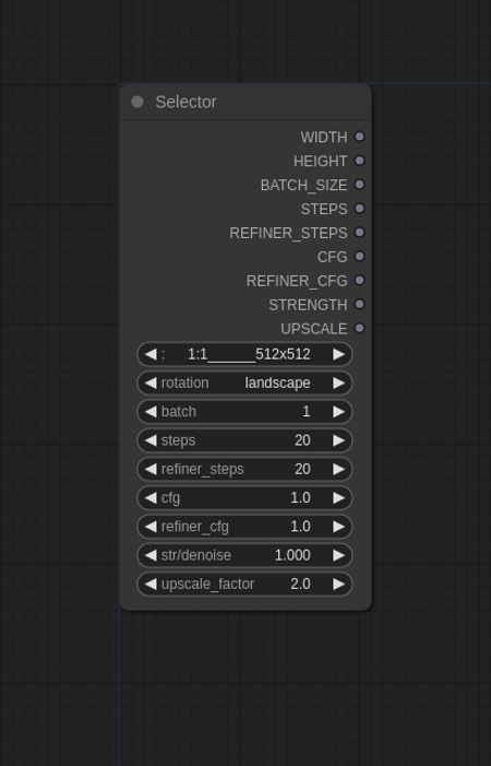 ComfyUI  Selector / Recourse Custom Nodes v0.6