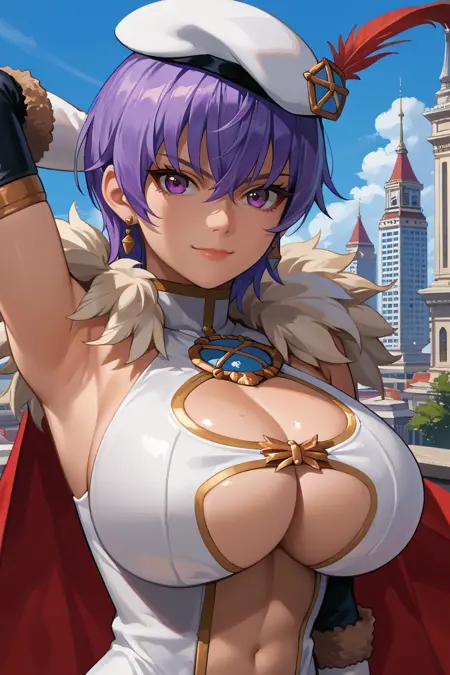 Leona/帝国軍師レオナ (Sennen Sensou Aigis) SDXL LoRA [Pony Diffusion]