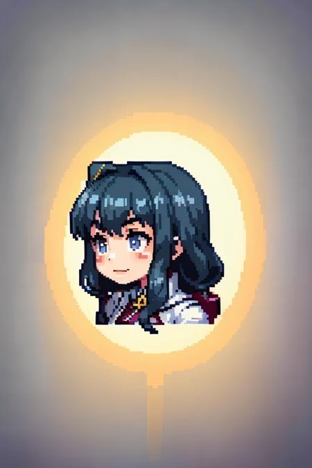 (masterpiece, top quality, best quality), pixel,pixel art,1girl,raidenshogun,cute,big head,dark blue hair,
<lora:pixel_4:0.5>  <lora:raidenShogunRealistic_raidenshogun:0.8>