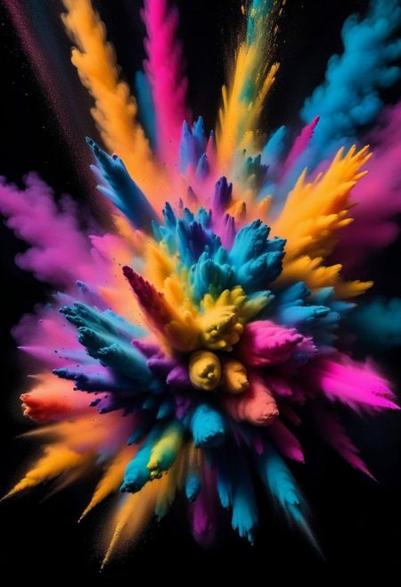 Colorful Powder Explosion