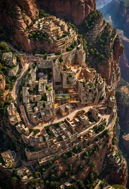 (The colonial city of the future, in the mist-filled Grand Canyon, on an unknown Earth-like planet, 2 moon on sky, Spaceship flight connects colonies, waterfulls:1.3), (Machu Picchu, a mountain settlement, incredibly spectacular:1.2), (Mario Botta:1.3), (avant-garde, future, reality, science fiction, photorealistic), (modern architecture:1.2), 
(Large Files, Ultra Realistic, 8K, 16k, FHD, HD, VFX, Perfect, Photography, composition, Architecture Sales Photography, Architecture Competition, Ultra High Resolution, Cinematography, High Resolution Image:1.1), (dramatic lighting, direct sunlight, ray tracing, clear shadow:1.2),  (real landscape:1.1), (blurred background:1.0), (urban background, more_details) ,
ac_neg1, great lighting, clear, hillscastel, extrusionbuilding, vertical