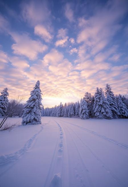 Beautiful winter landscape.
