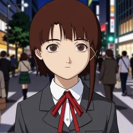 Lain Iwakura (Anime) - QWEN - FLUX - Serial Experiments Lain
