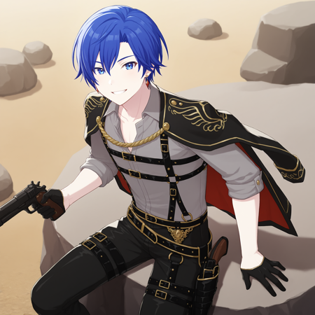 Wandering Gunner (KAITO) / Project SEKAI IllustriousXL