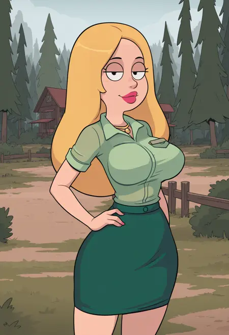Francine Smith, (Camp Pinewood, American Dad), LoRA, IllustriousXL
