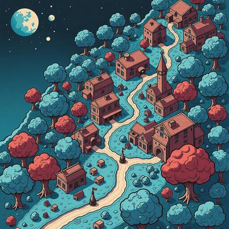 Envy Flux Fantasy Town Map 01 - Town and village maps for D&D and other RPGs v1.0b