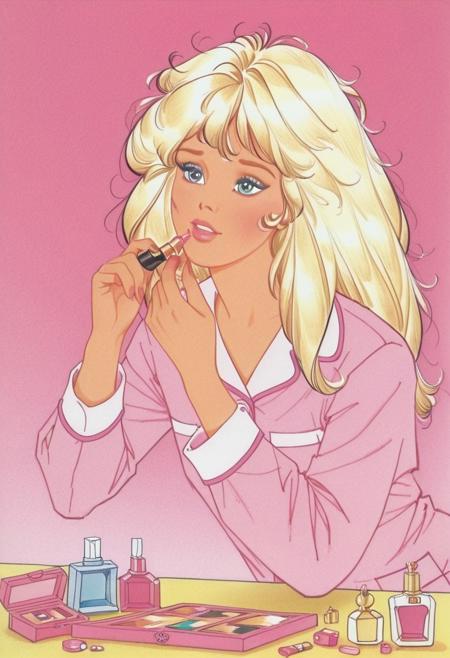 90s Barbie Book Illustration Style Illustrious V1
