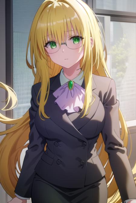 tearjulunatique, <lora:tearju lunatique darkness-lora-nochekaiser:1>,
tearju lunatique, long hair, blonde hair, (green eyes:1.5), sidelocks, glasses,
BREAK shirt, collared shirt, white shirt, suit, formal suit, long sleeves, ascot, white ascot, gemstone, green gemstone, skirt, pencil skirt,
BREAK indoors, classroom,
BREAK looking at viewer, (cowboy shot:1.5),
BREAK <lyco:GoodHands-beta2:1>, (masterpiece:1.2), best quality, high resolution, unity 8k wallpaper, (illustration:0.8), (beautiful detailed eyes:1.6), extremely detailed face, perfect lighting, extremely detailed CG, (perfect hands, perfect anatomy),