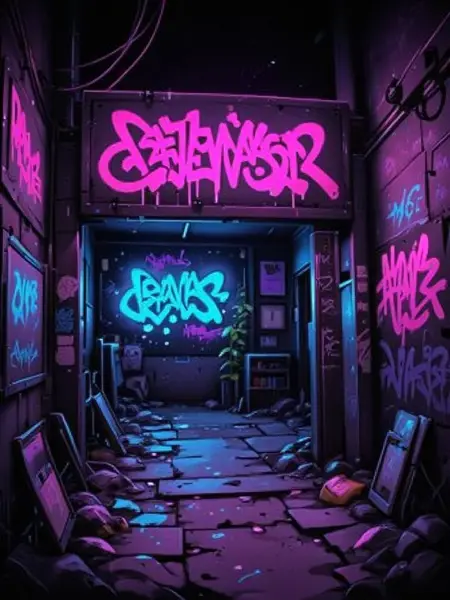 Toki_no_ - F.1 - Neon Graffiti Background