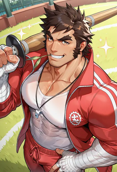 Nekketsu Hayato (熱血隼人) - Rival Schools/Project Justice (ジャスティス学園) [NoobAI-XL/Illustrious]
