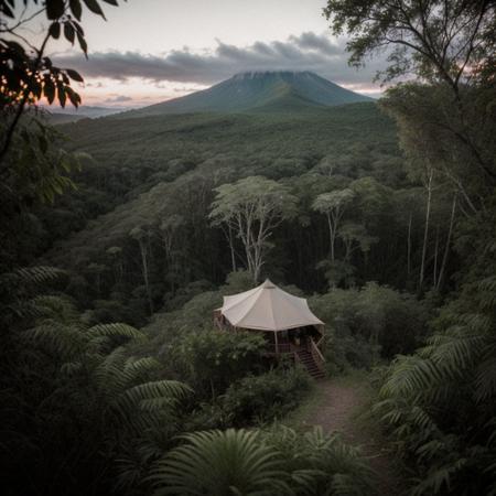 color noise,blurry,Grainy,realistic, masterpiece,sharp photo, outdoor,In the jungle, on top of a mountain, <lora:Bad Quality and Grainy Images:0.4>