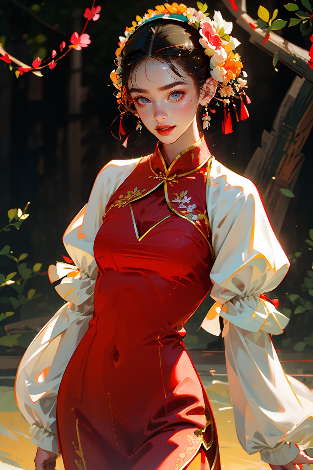 浔埔女-簪花围头饰 | Xunpu-Hairpin flowers | Chinese traditional clothing image by XiongSan