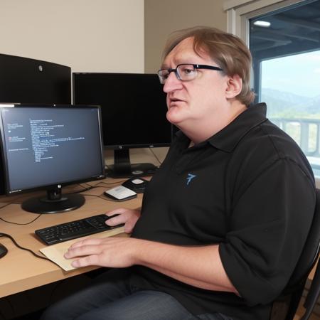 Gabe Newell aka Gaben (Valve) - Gaben_01, Stable Diffusion LoRA