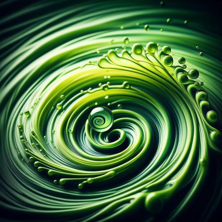 Spiral Water Droplets Spiral Water Droplets