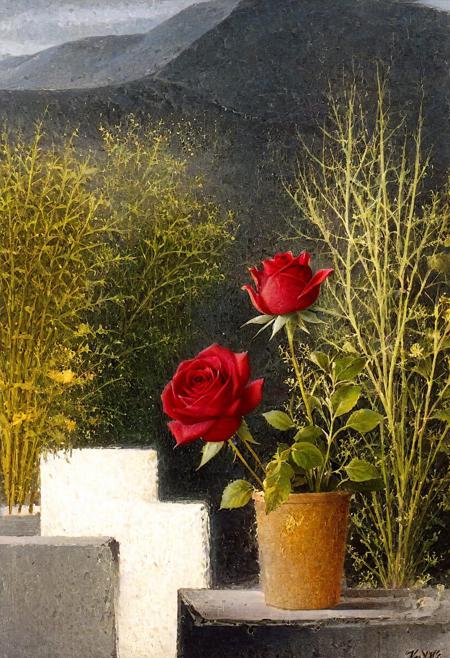 The house I was born in is but a stone on a stone And all round the garden the weeds they have grown And all the fine neighbours that ever I knew Like the red rose have perished in the May morning dew, by xavier valls, by charles tunnicliffe, by bernard cathelin, by george dawe