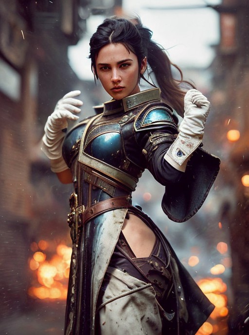 (gloved hand:1.4)
mage, Leather and stitched, heavy armor, (short black hair:1.3), body tattoo, Action Shot, action pose, ...