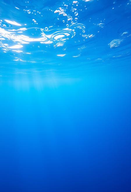 no humans, scenery, bubble, blue theme, underwater