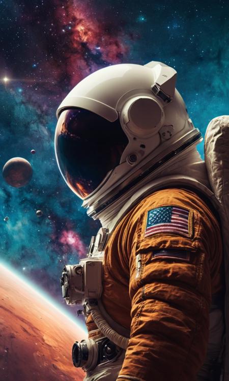 cinematic still Epic wallpaper art of spaceman inside of nebula . emotional, harmonious, vignette, 4k epic detailed, shot on kodak, 35mm photo, sharp focus, high budget, cinemascope, moody, epic, gorgeous, film grain, grainy, Epic wallpaper art of spaceman inside of nebula, heroic, epic, cinematic, highly detailed, sharp focus, beautiful, innocent, deep aesthetic, ambient, intricate, very inspirational, fine detail, background, professional, full color, elegant, dynamic, rich colors, strong, expressive, artistic, complex, scenic, illuminated, symmetry, light, atmosphere, magic