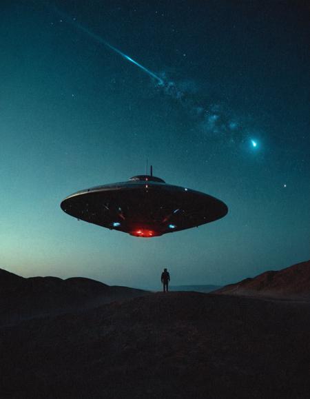 Surrealist art breathtaking cinematic film still single sleek spacecraft drifting in silent void, surrounded by scattered stars and cosmic dust, spotlight from distant star casting radiant blue glow, ship silhouette with glowing thrusters and sensor dish, theme of cosmic isolation and sentient wanderers, minimalist negative space composition, shot on Ilford Delta 3200, RED Komodo with 24mm lens, ethereal and existential sci-fi ambiance,<lora:add-detail-xl:1>,OverallDetailXL,ArsMovieStill,<lora:MJ52_v2.0:0.7>,<lora:EldritchCandids1.1.2:0.75>,<lora:EpicF4nta5yXL:0.4> . shallow depth of field, vignette, highly detailed, high budget, bokeh, cinemascope, moody, epic, gorgeous, film grain, grainy . award-winning, professional, highly detailed . Dreamlike, mysterious, provocative, symbolic, intricate, detailed